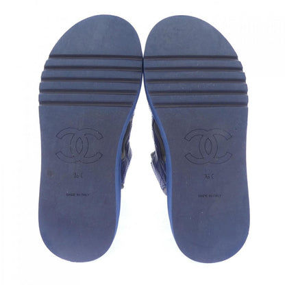 Chanel Sandals Navy — view 4