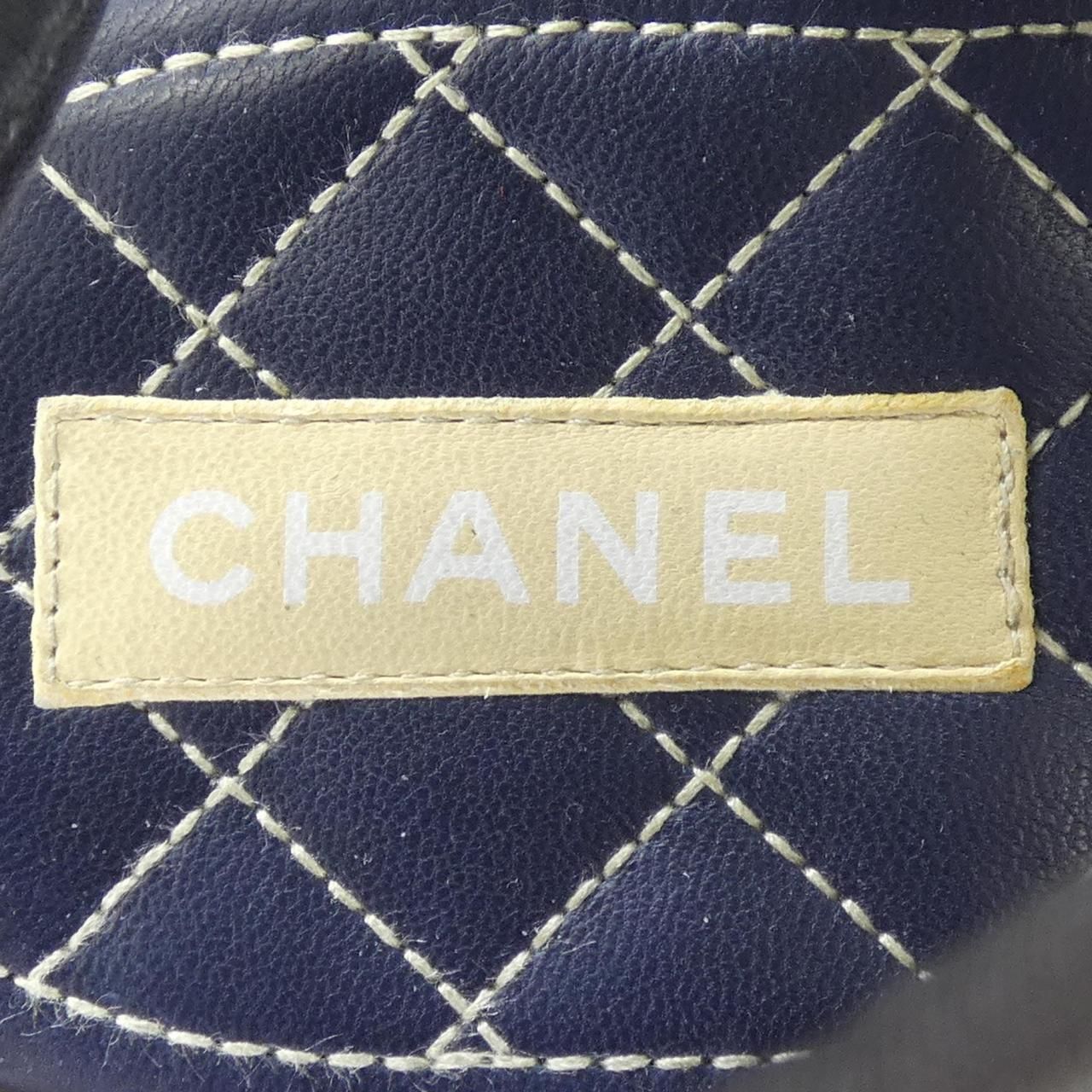 Chanel Sandals Navy — view 6