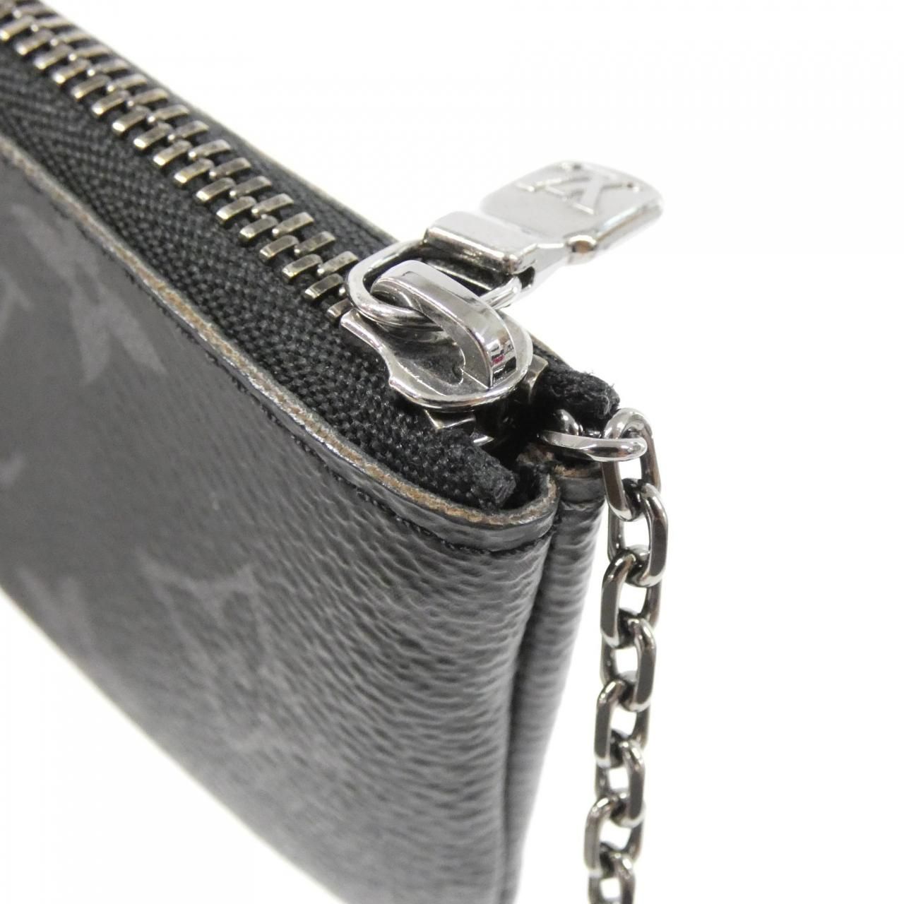Louis Vuitton Monogram Eclipse Reverse Card Key Case Pochette Cles Coin & Key — view 3