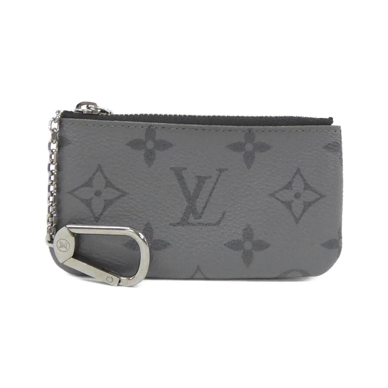 Louis Vuitton Monogram Eclipse Reverse Card Key Case Pochette Cles Coin & Key