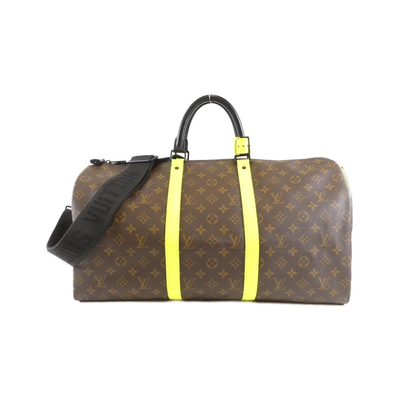 Louis Vuitton Monogram Macassar Keepall Bandouliere 50 cm