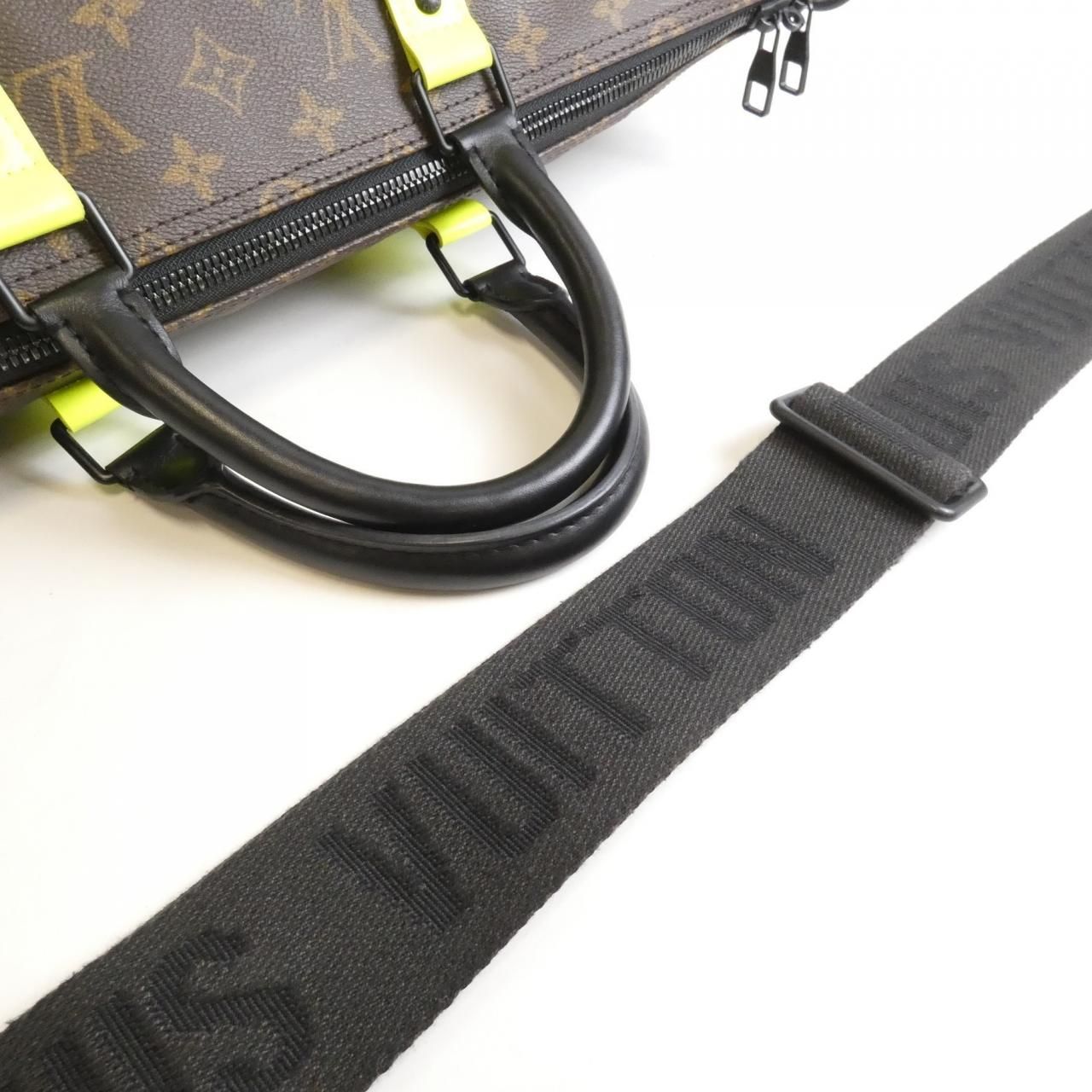 Louis Vuitton Monogram Macassar Keepall Bandouliere 50 cm — view 8