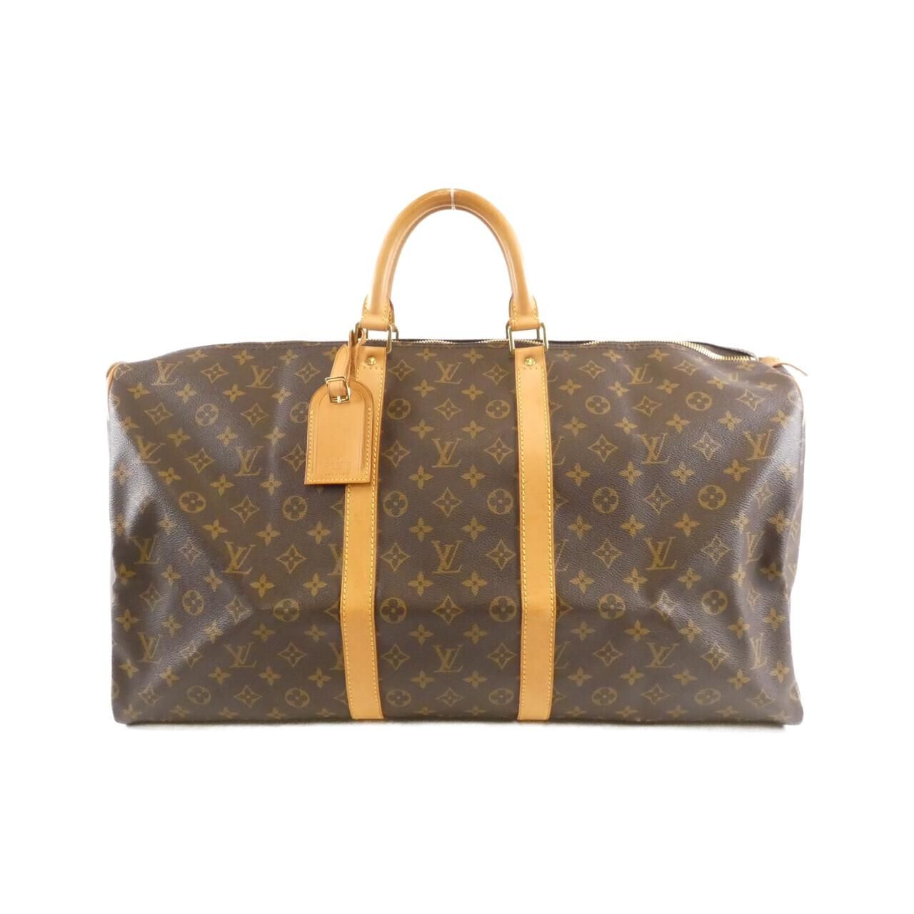 Louis Vuitton Monogram Keepall Bandouliere 55 cm Boston Bag