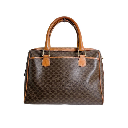 Celine Leather Handbag Macadam Brown — view 2