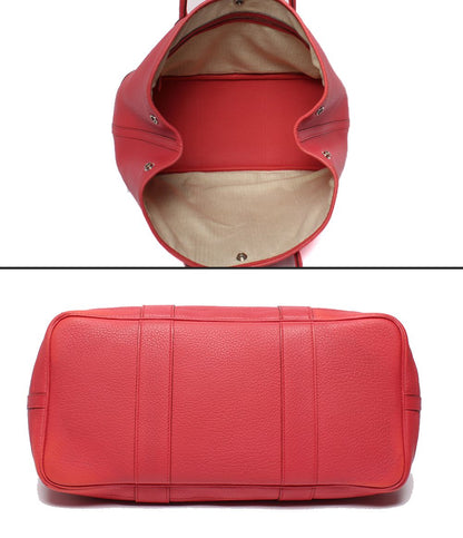Hermes Tote Silver Garden Party PM 36 Taurillon Clemence — view 3