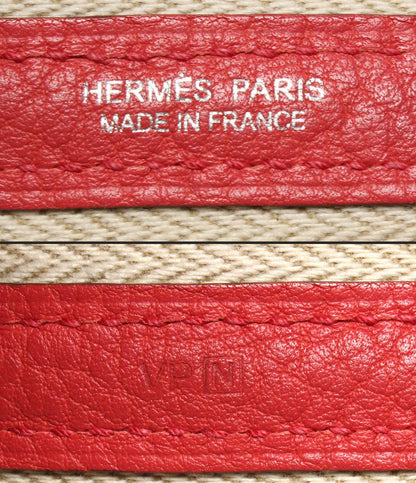 Hermes Tote Silver Garden Party PM 36 Taurillon Clemence — view 4