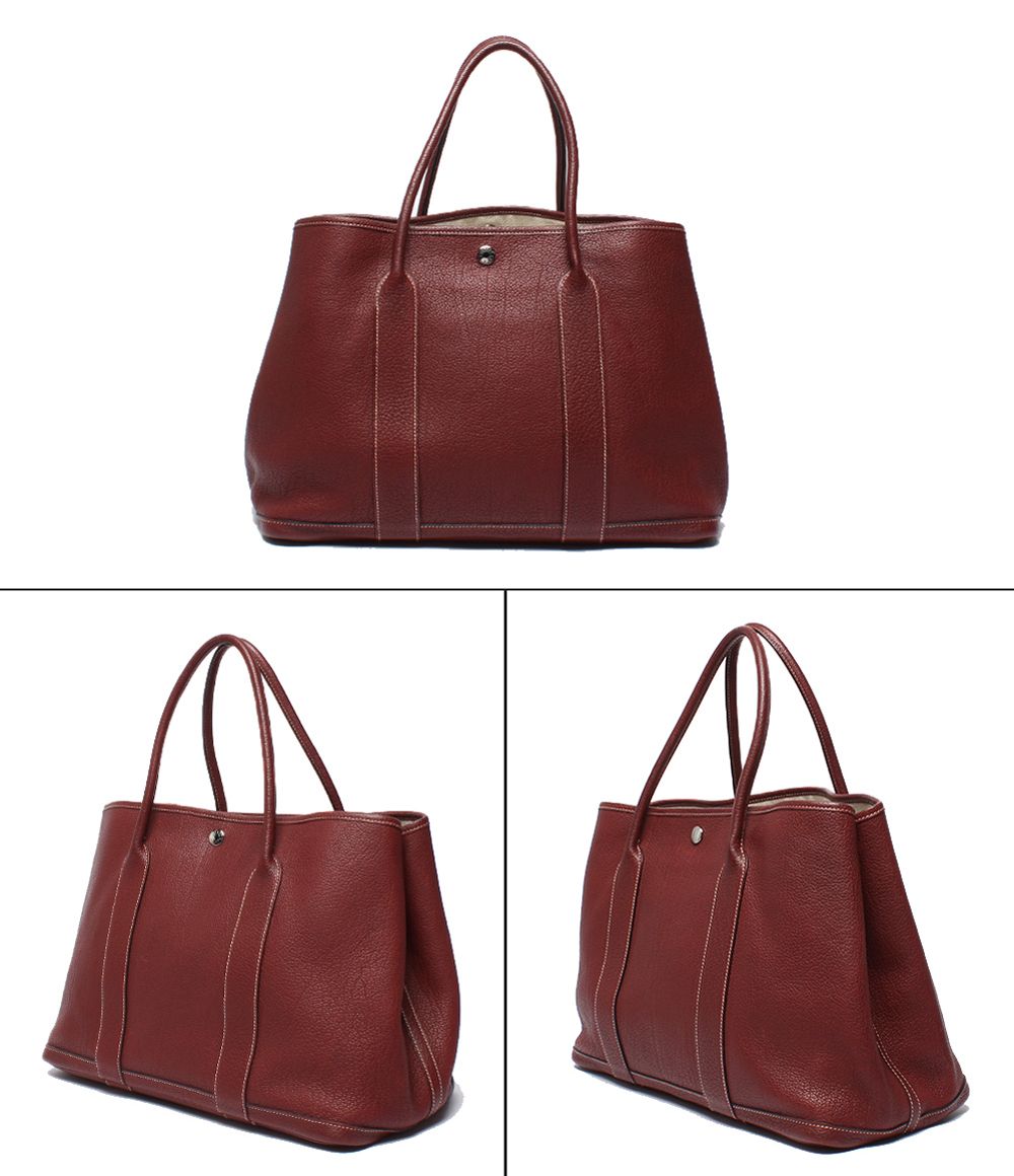 Hermes Tote Silver Garden Party PM — view 2