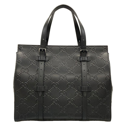 Gucci Tote GG Black Leather