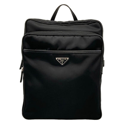 Prada Black Leather Backpack