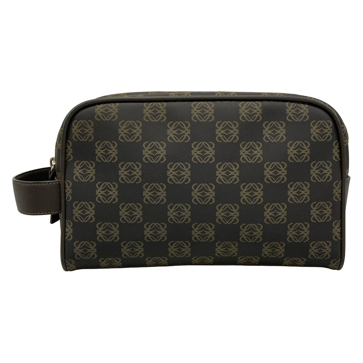 Loewe Anagram Pattern 306.84.006 Da Ninebrown Beige Leather Shoulder Bag