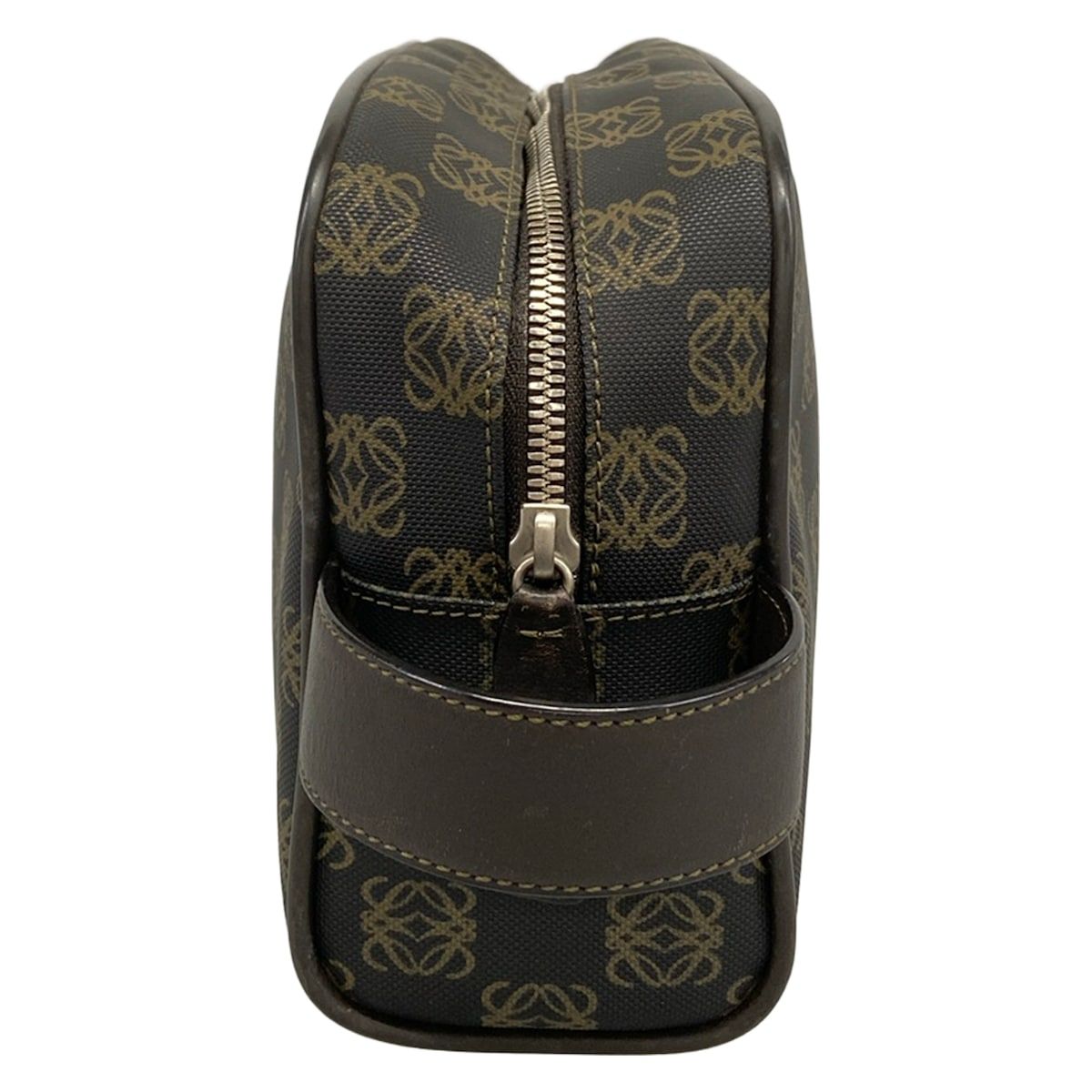 Loewe Anagram Pattern 306.84.006 Da Ninebrown Beige Leather Shoulder Bag — view 2