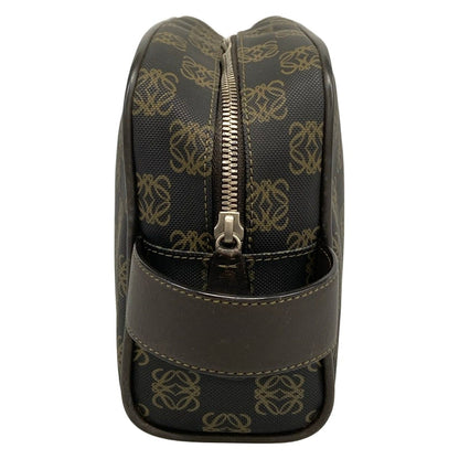 Loewe Anagram Pattern 306.84.006 Da Ninebrown Beige Leather Shoulder Bag — view 2