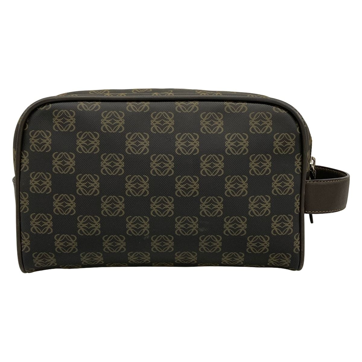 Loewe Anagram Pattern 306.84.006 Da Ninebrown Beige Leather Shoulder Bag — view 3