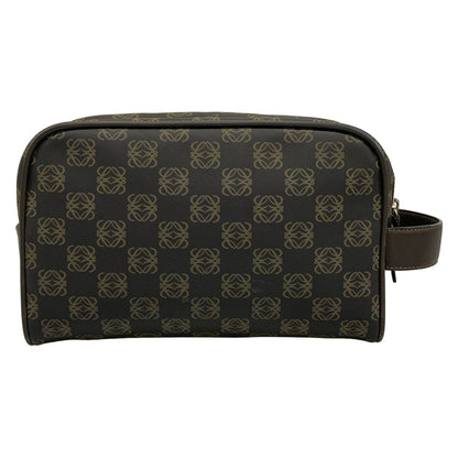 Loewe Anagram Pattern 306.84.006 Da Ninebrown Beige Leather Shoulder Bag — view 3