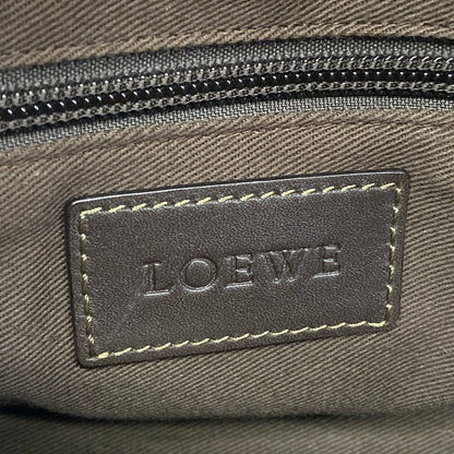 Loewe Anagram Pattern 306.84.006 Da Ninebrown Beige Leather Shoulder Bag — view 8