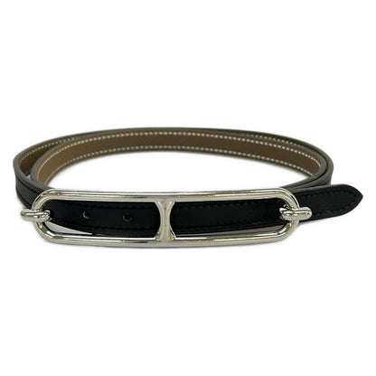 Hermes leto 80 Roulis Black Etoupe bule Silver Belt