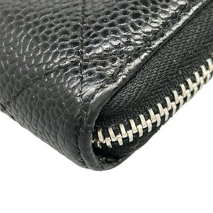 Chanel Coin Case Quilted Black CC Logo Silver — view 6