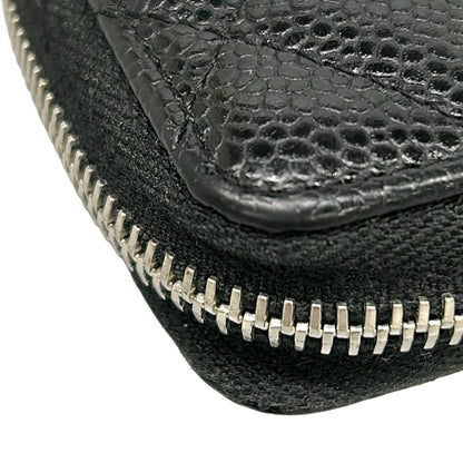 Chanel Coin Case Quilted Black CC Logo Silver — view 7