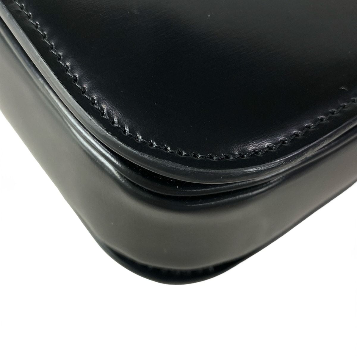Celine Shoulder Bag Ninela Triomphe Midi Amu Black — view 7