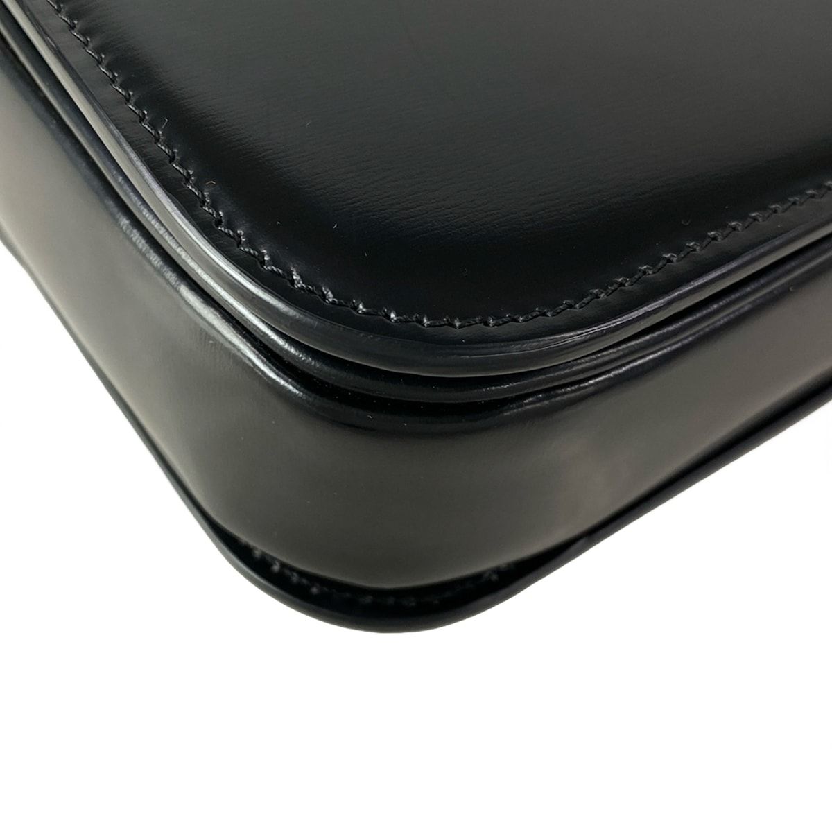 Celine Shoulder Bag Ninela Triomphe Midi Amu Black — view 9
