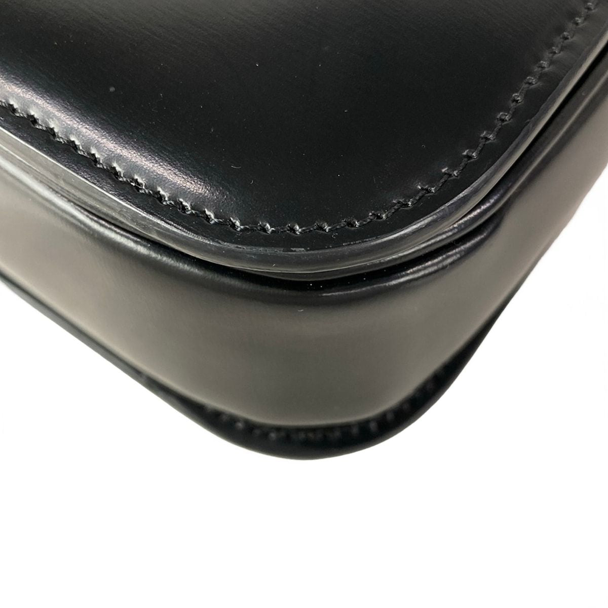 Celine Shoulder Bag Ninela Triomphe Midi Amu Black — view 6