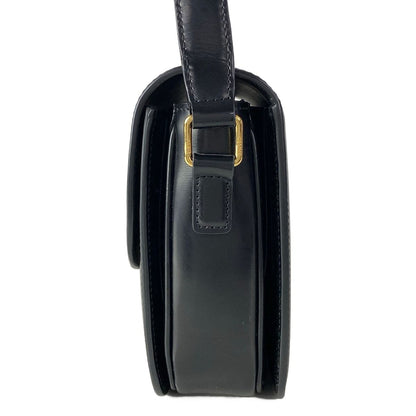 Celine Shoulder Bag Ninela Triomphe Midi Amu Black — view 4