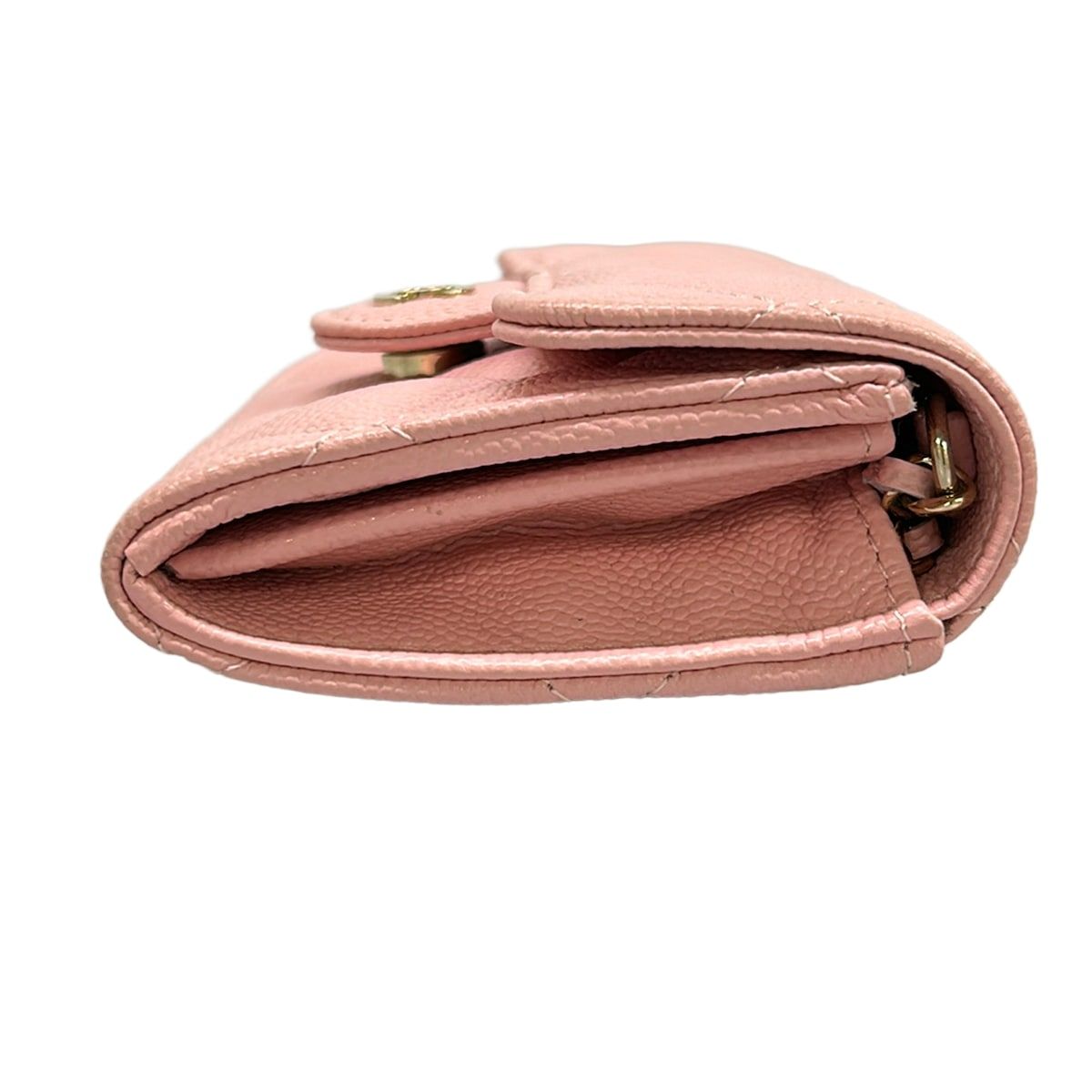 Chanel Wallet Ninela nineminiche reto Quilted Pink Che Gold — view 8