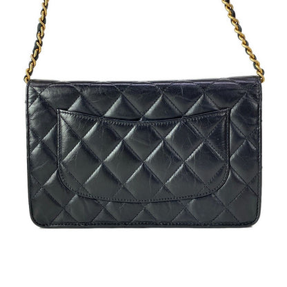 Chanel Shoulder Bag 2.55 Black Vintage Gold Che — view 3