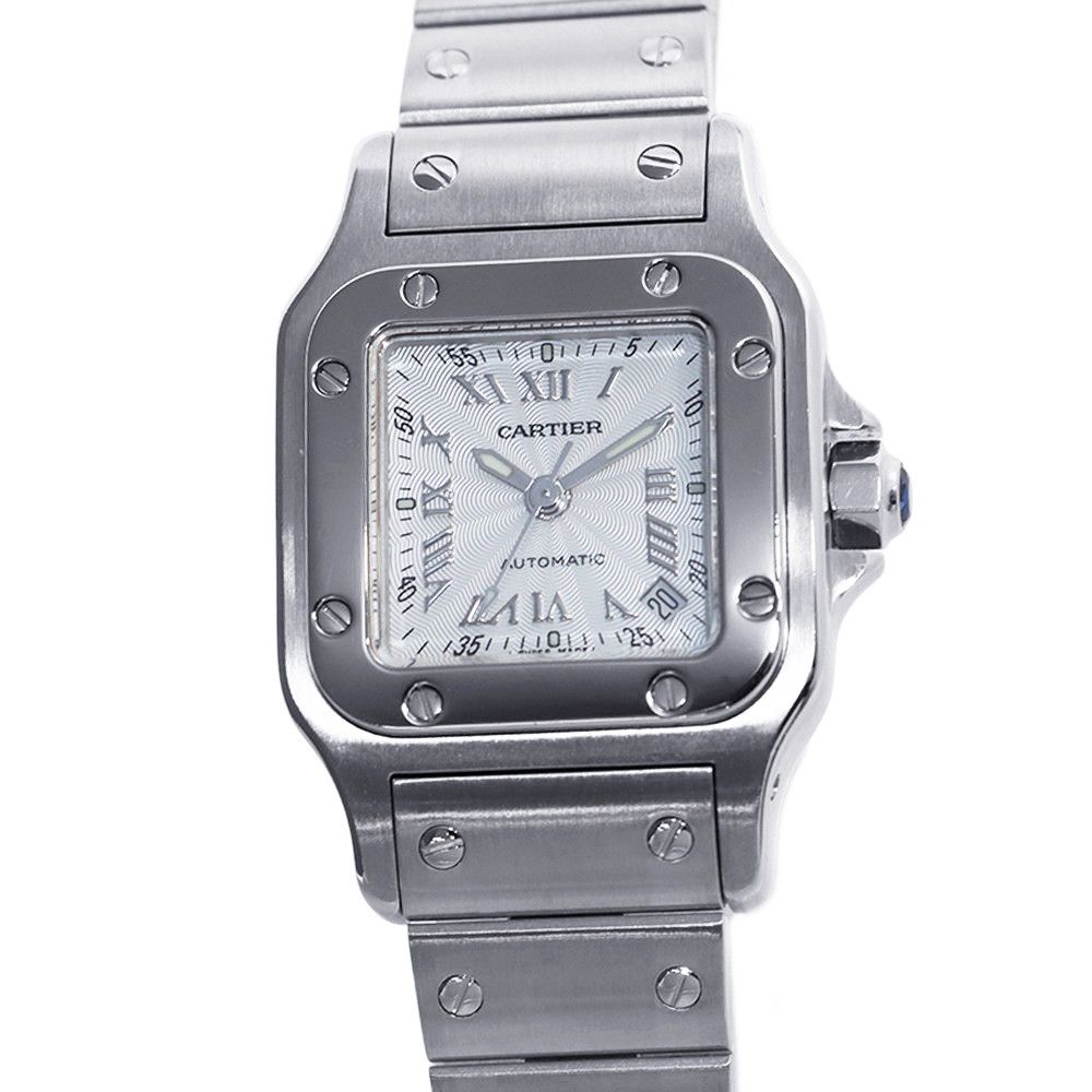 Cartier Santos Galbe SM Watch Silver Dial