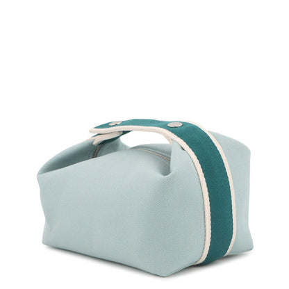 Hermes Pouch Bride-a-Brac PM Eucalyptus Silver Canvas Case — view 2