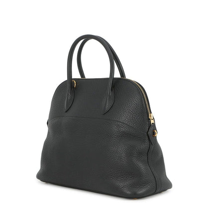 Hermes Handbag Bolide 35 Black Gold Taurillon Clemence 2-Way — view 2