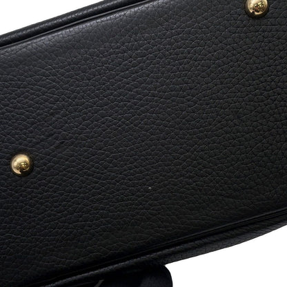 Hermes Handbag Bolide 35 Black Gold Taurillon Clemence 2-Way — view 9