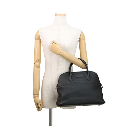 Hermes Handbag Bolide 35 Black Gold Taurillon Clemence 2-Way — view 4