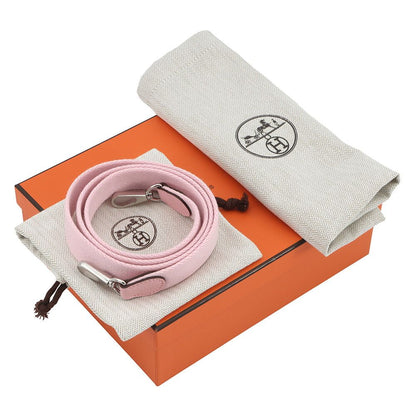 Hermes Shoulder Bag Evelyne TPM 111 cm Rose Sakura Silver Taurillon Clemence — view 6