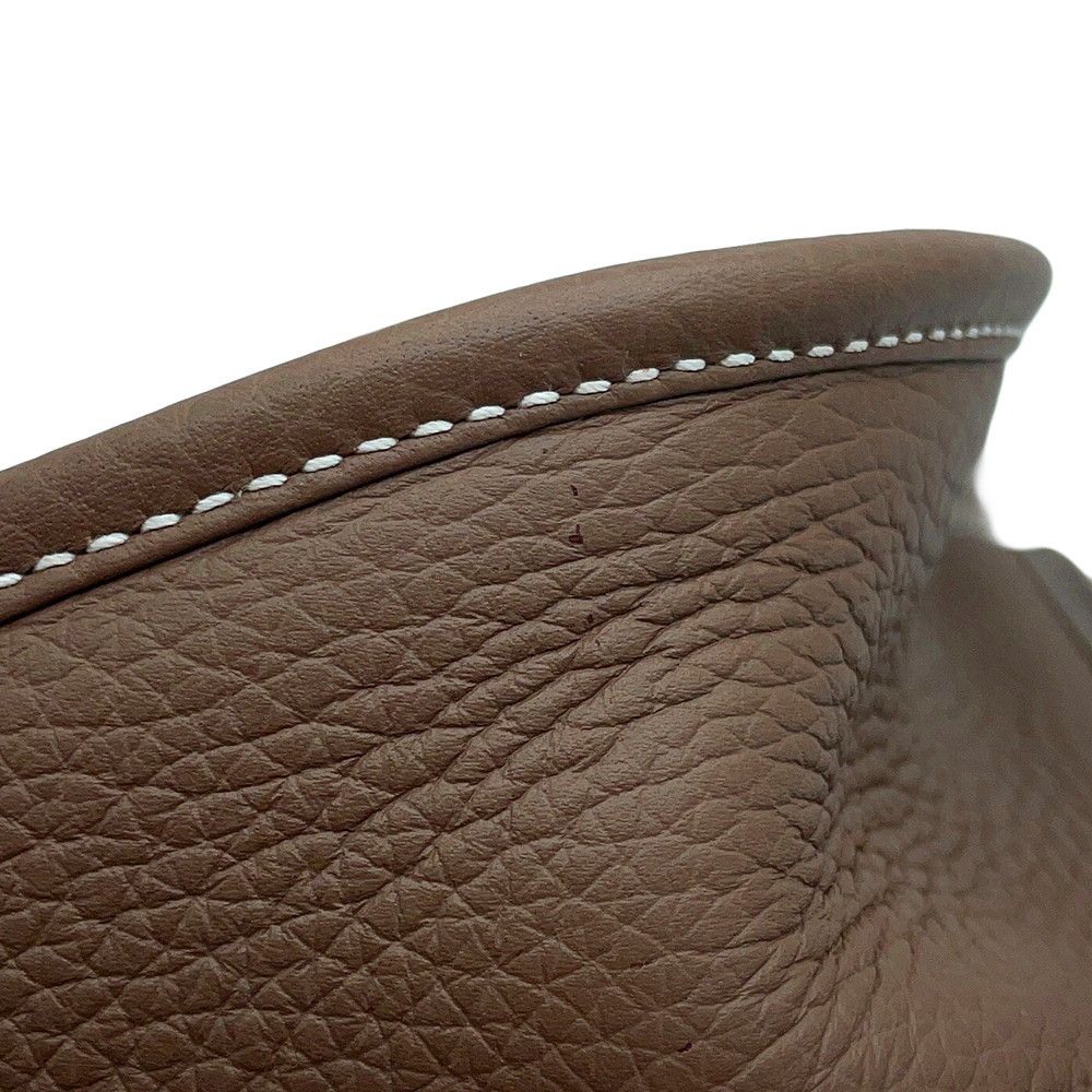 Hermes Shoulder Bag Evelyne 3 PM Etoupe Silver Taurillon Clemence — view 6