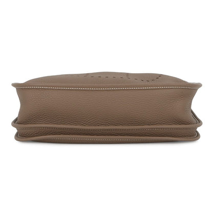 Hermes Shoulder Bag Evelyne 3 PM Etoupe Silver Taurillon Clemence — view 3