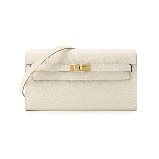 Hermes Kelly Wallet Long Go Cles Gold Epsom