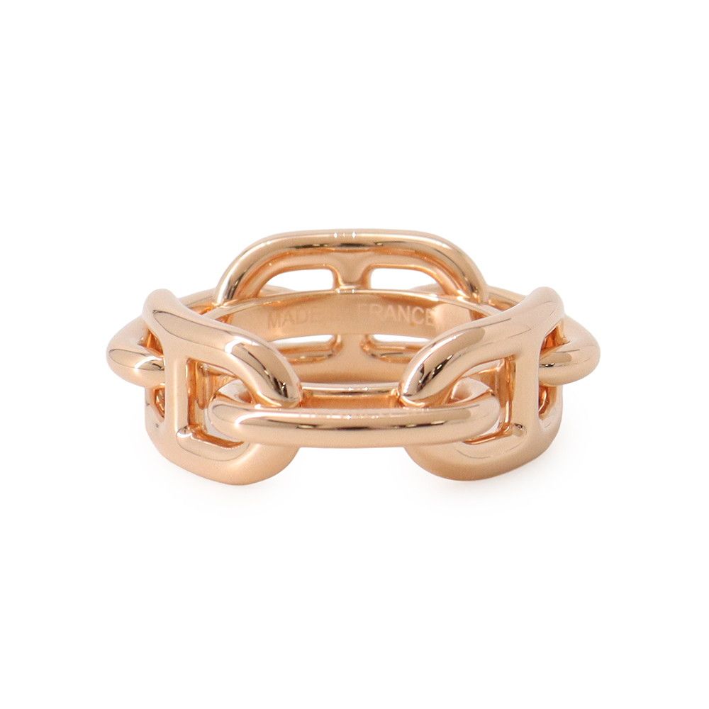 Hermes Scarf Ring 90 Legato Chaine D'ancre Carre Metal — view 3