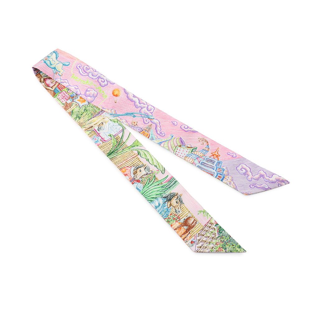 Hermes Scarf Twilly of Light City Silk — view 3