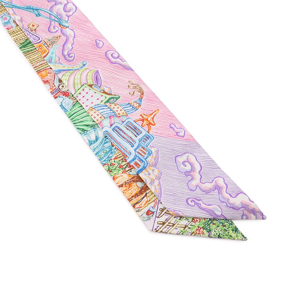 Hermes Scarf Twilly of Light City Silk — view 4