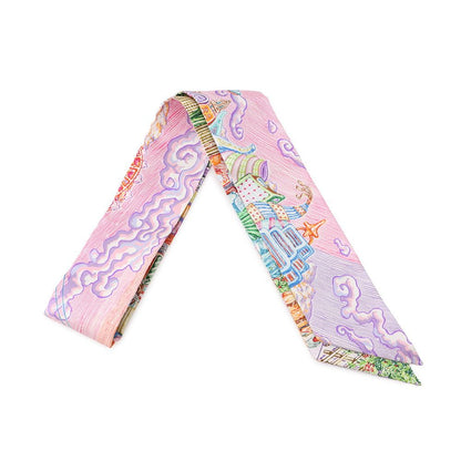 Hermes Scarf Twilly of Light City Silk