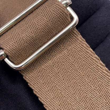 Hermes Waist Bag Bolide Ceinture Golf Beige Buffalo Etoupe Silver Cotton — view 9