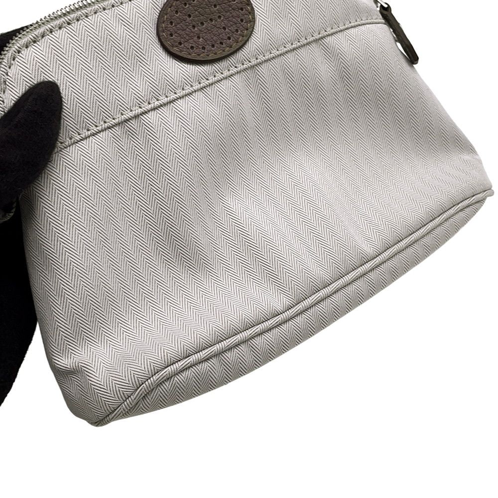 Hermes Waist Bag Bolide Ceinture Golf Beige Buffalo Etoupe Silver Cotton — view 7