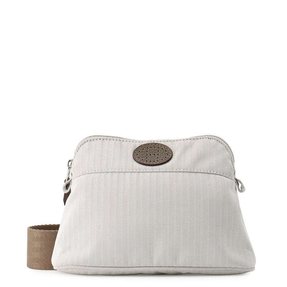 Hermes Waist Bag Bolide Ceinture Golf Beige Buffalo Etoupe Silver Cotton
