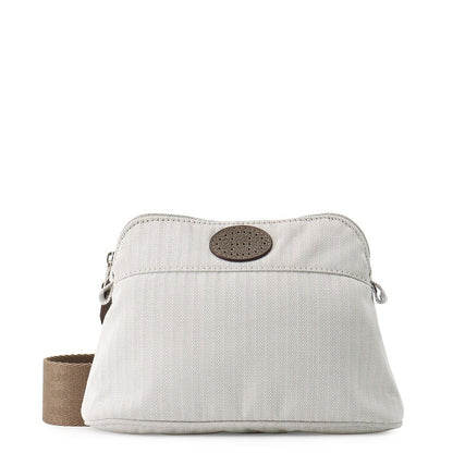 Hermes Waist Bag Bolide Ceinture Golf Beige Buffalo Etoupe Silver Cotton