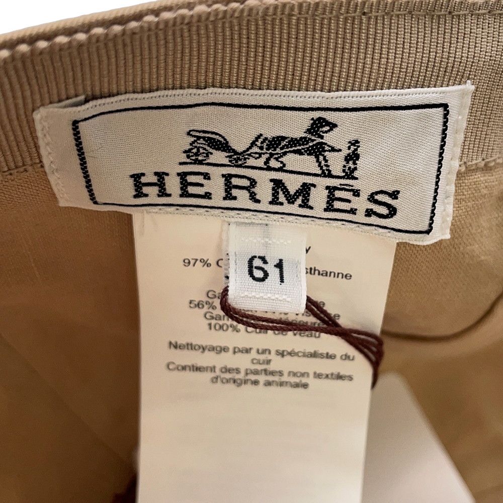 Hermes Cap Miles Cotton 61 Hat — view 7