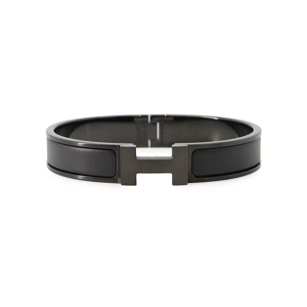 Hermes Bracelet Clic Clac PM Black