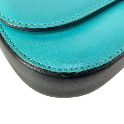 Prada Shoulder Bag Black Green Che — view 6