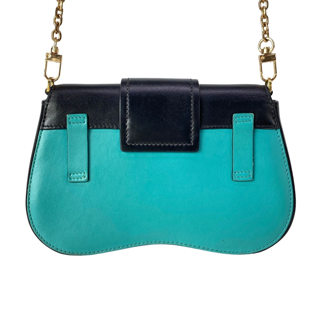 Prada Shoulder Bag Black Green Che — view 3