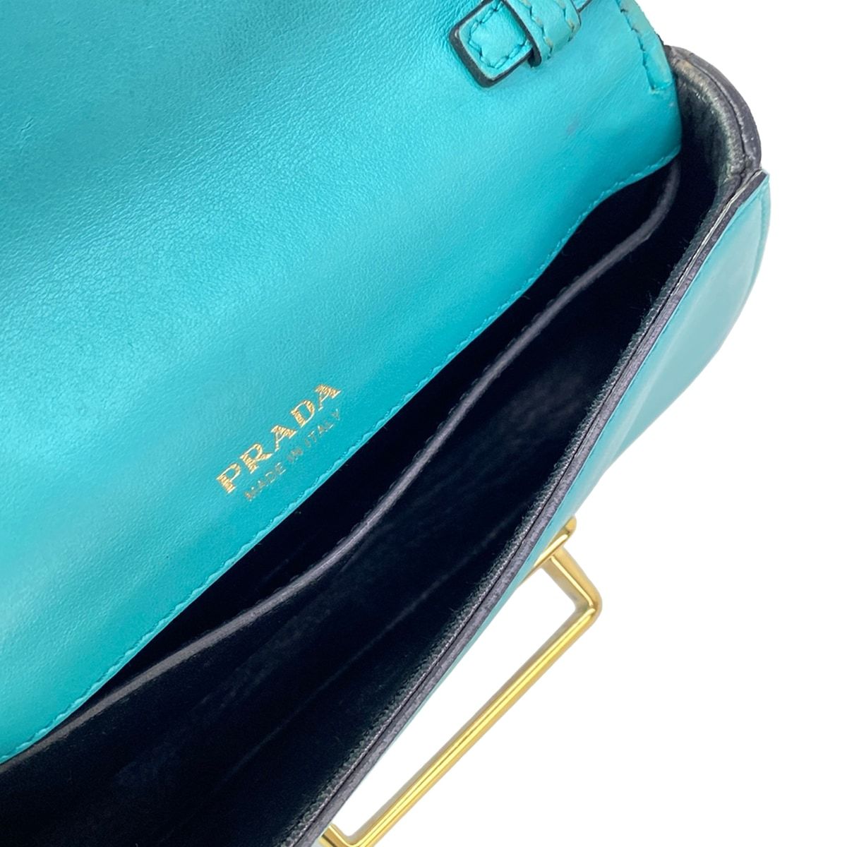 Prada Shoulder Bag Black Green Che — view 7